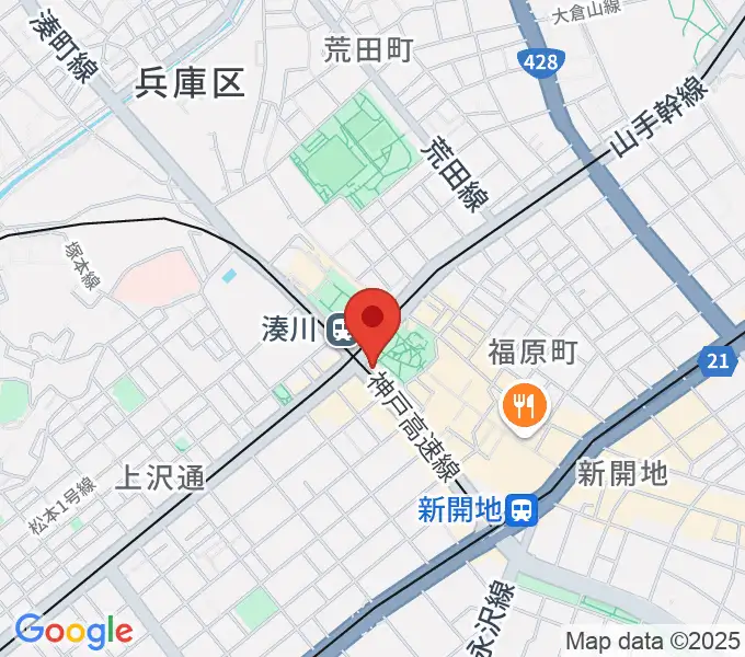 一番星食堂の地図
