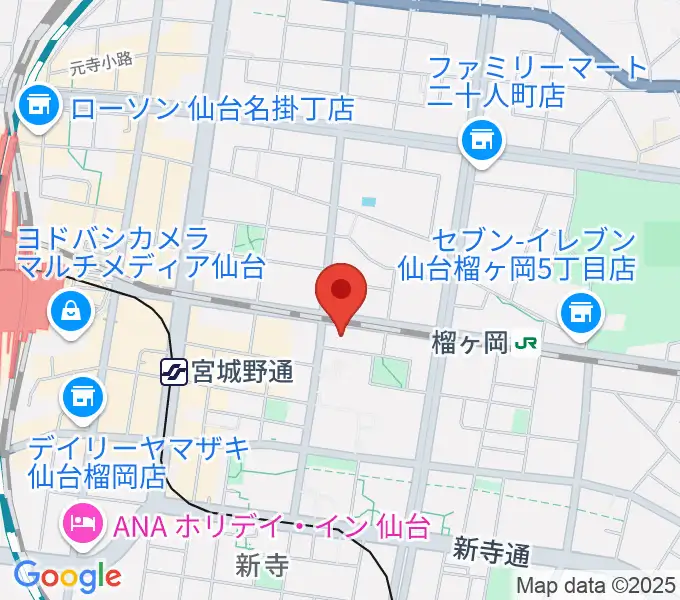 仙台音屋スタジオ＋の地図