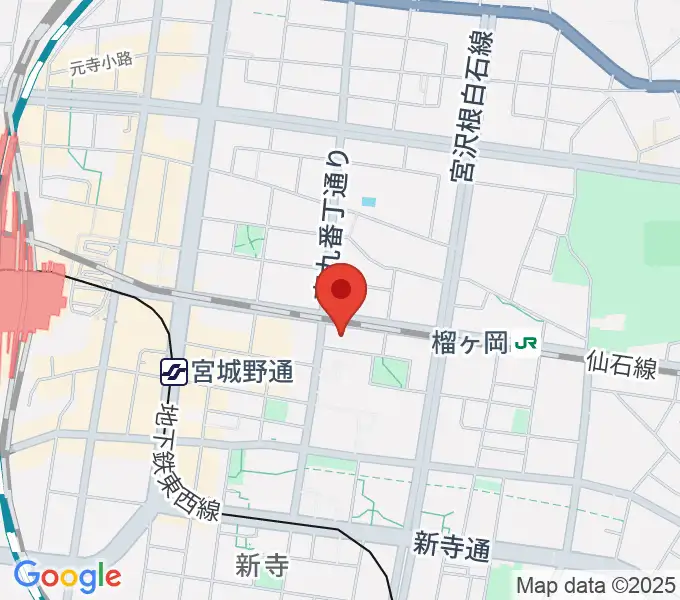 仙台音屋スタジオ＋の地図