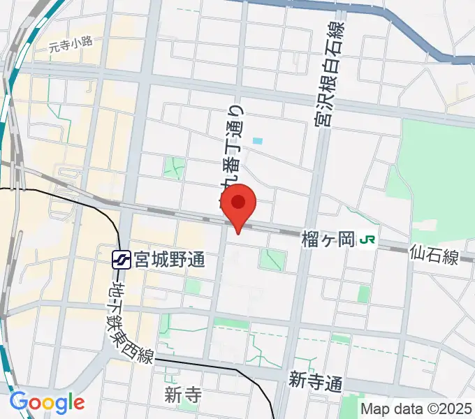 仙台音屋スタジオ＋の地図