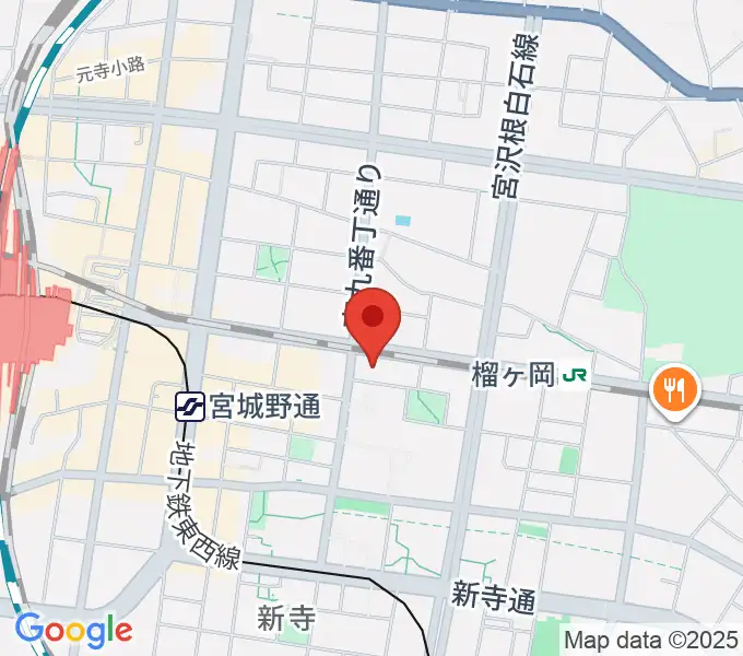 仙台音屋スタジオ＋の地図