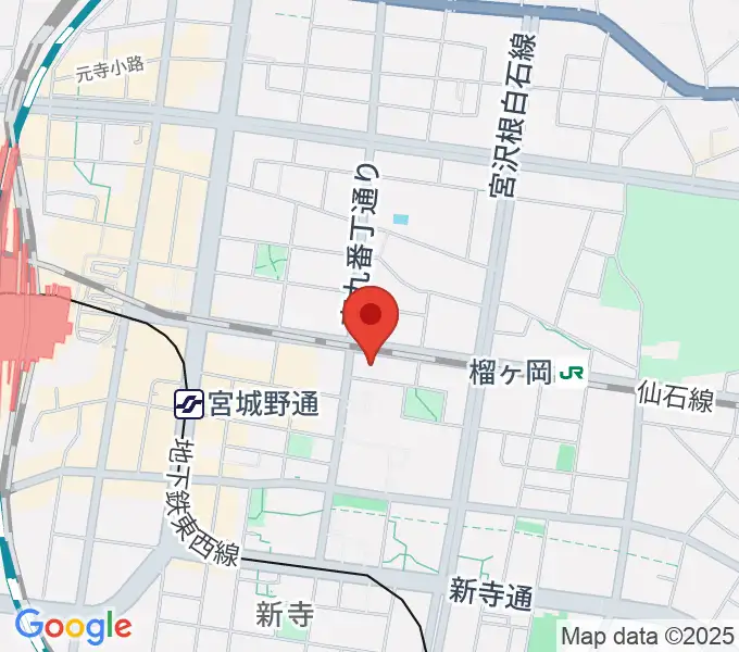 仙台音屋スタジオ＋の地図