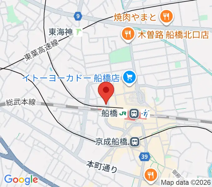 MUSIC PORTEの地図