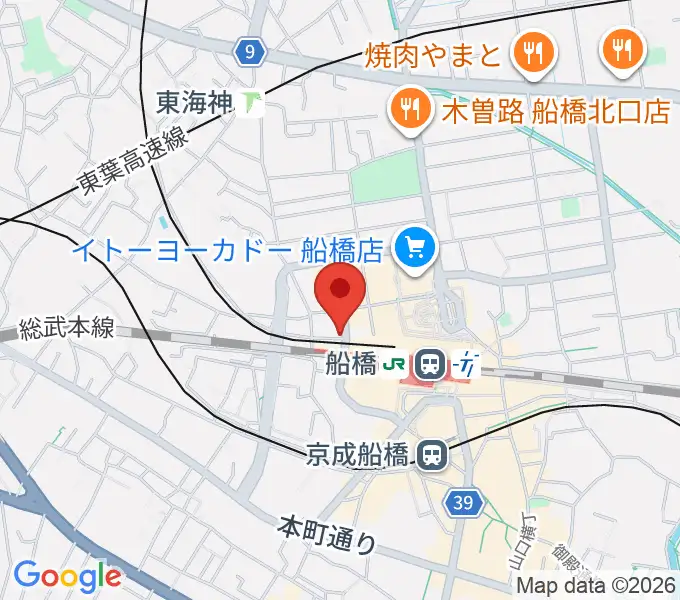 MUSIC PORTEの地図