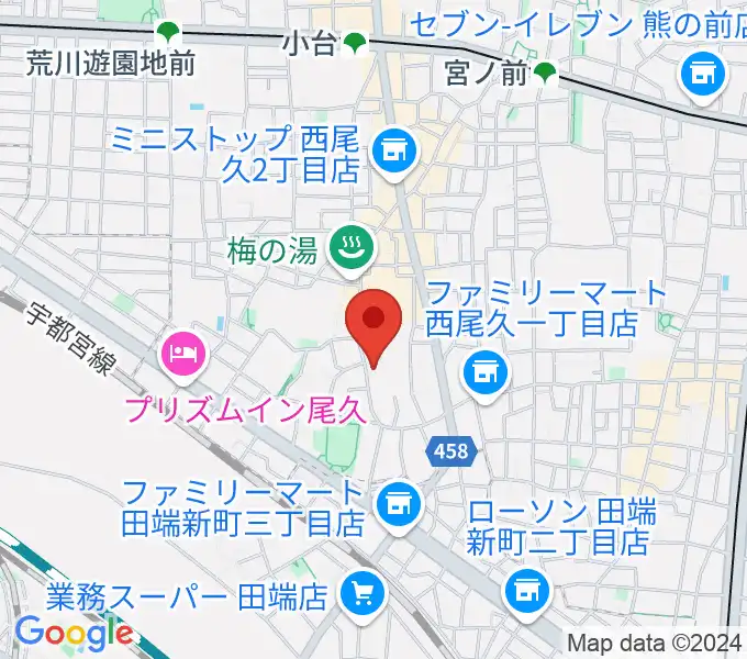 みらい音楽スタジオの地図