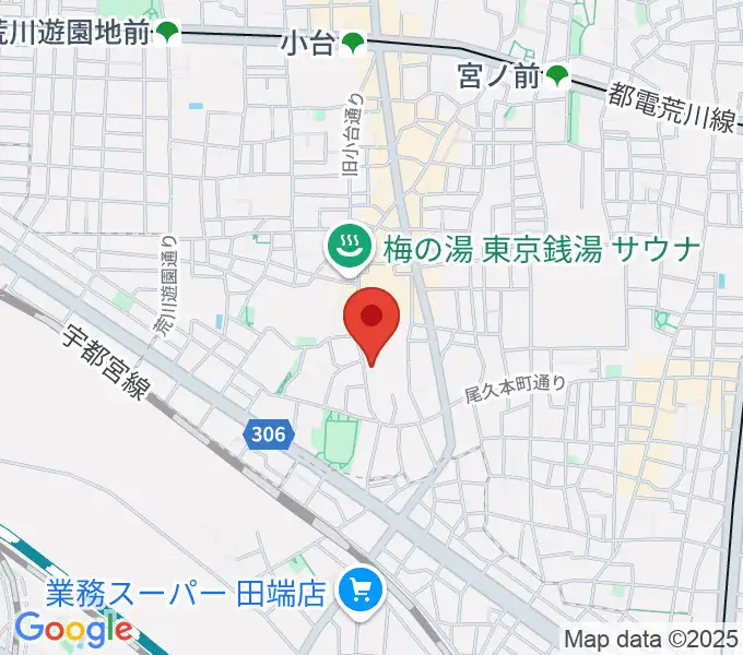 みらい音楽スタジオの地図