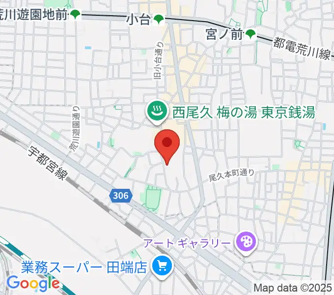 みらい音楽スタジオの地図