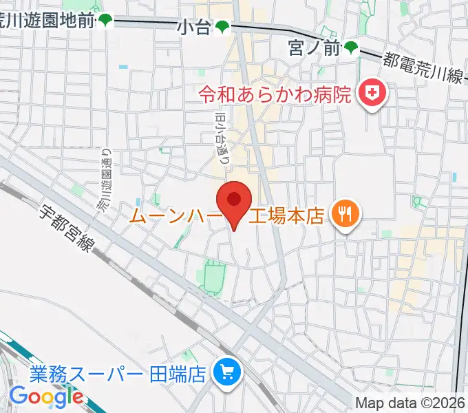 みらい音楽スタジオの地図
