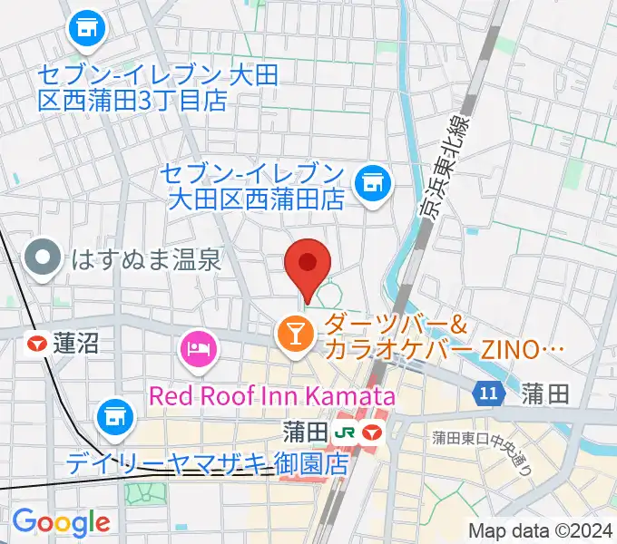 日本工学院アリーナの地図