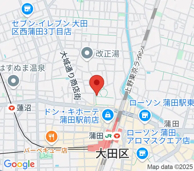 日本工学院アリーナの地図