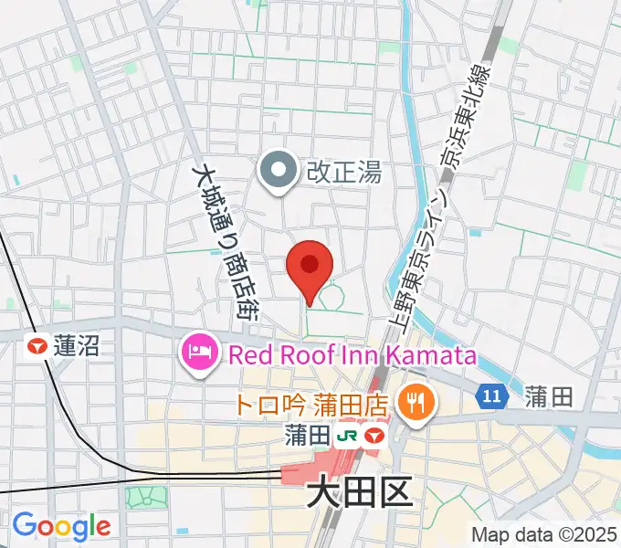 日本工学院アリーナの地図