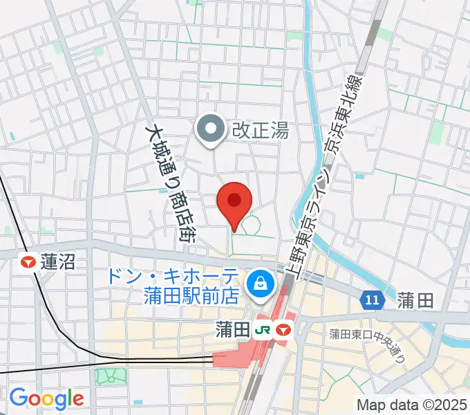 日本工学院アリーナの地図