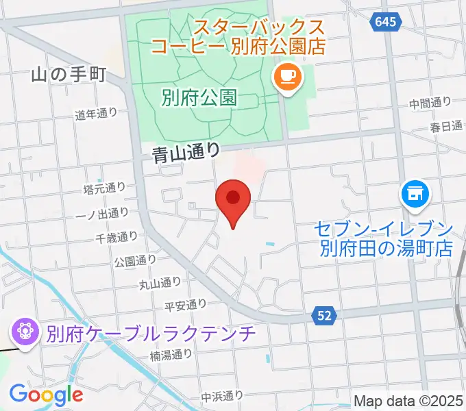 べっぷアリーナの地図