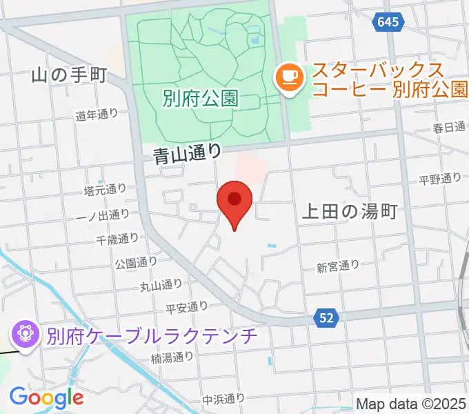 べっぷアリーナの地図