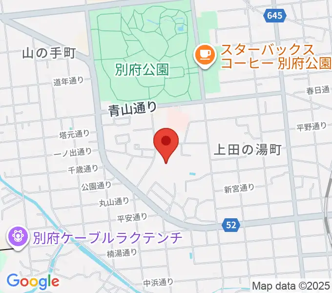 べっぷアリーナの地図