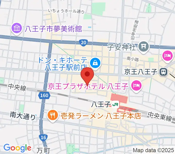 八王子 楽廊の地図