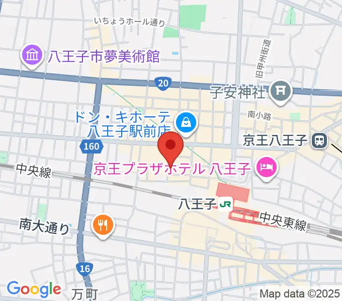 八王子 楽廊の地図