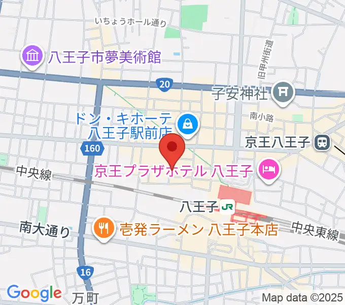 八王子 楽廊の地図