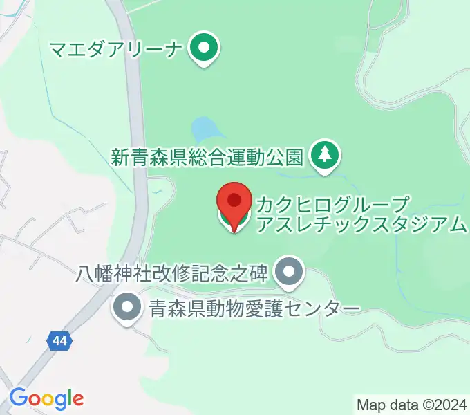 カクヒログループ アスレチックスタジアムの地図