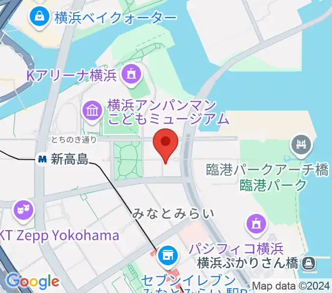 横浜みなとみらいブロンテの地図