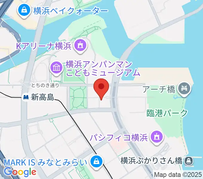 横浜みなとみらいブロンテの地図
