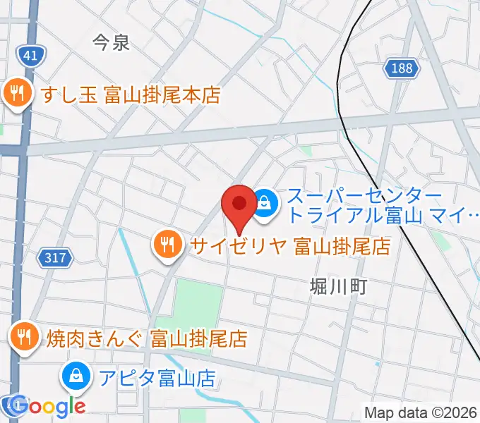 サミーミュージックスクールの地図