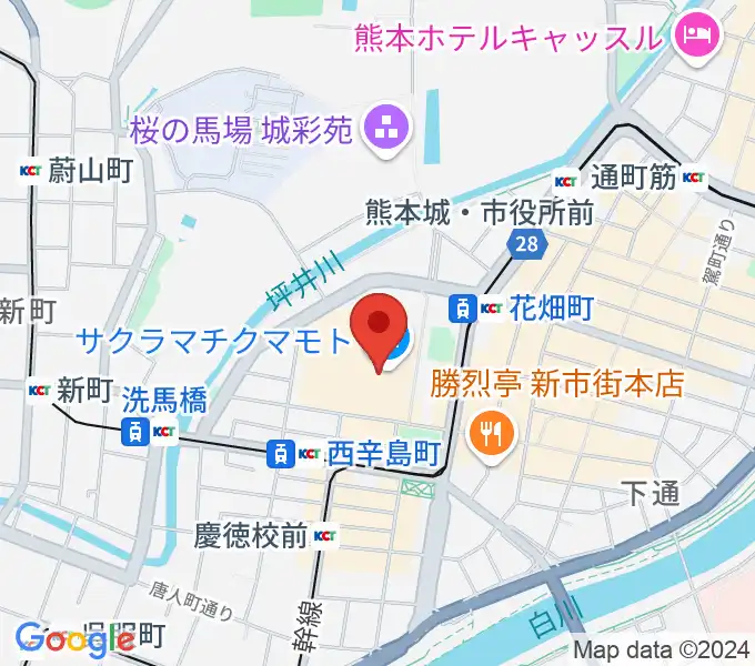 TOHOシネマズ 熊本サクラマチの地図