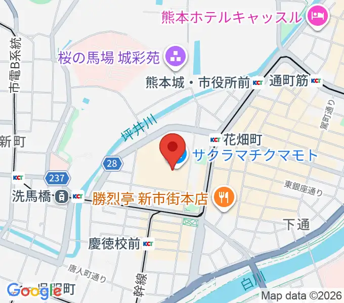 TOHOシネマズ 熊本サクラマチの地図
