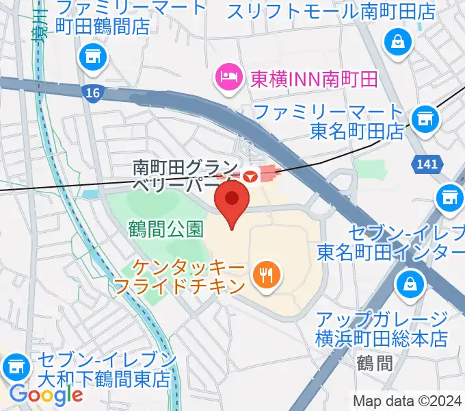 109シネマズグランベリーパークの地図