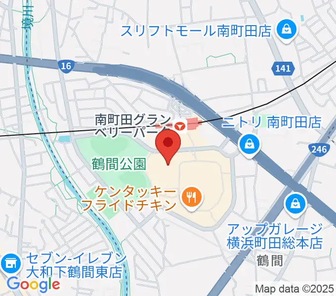 109シネマズグランベリーパークの地図