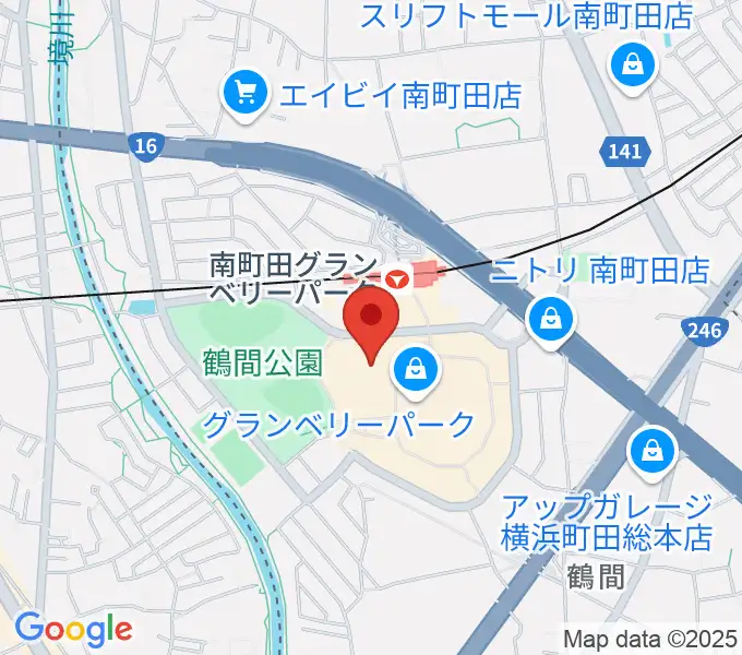 109シネマズグランベリーパークの地図