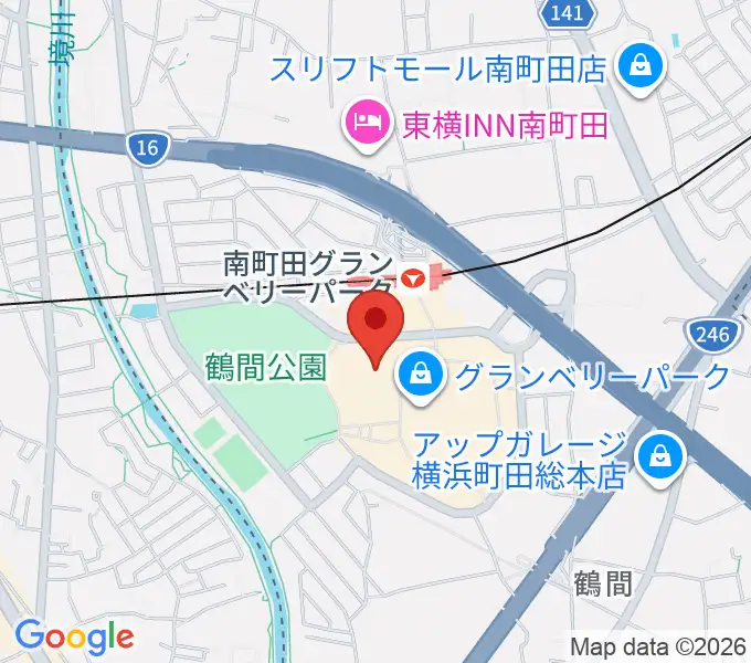 109シネマズグランベリーパークの地図