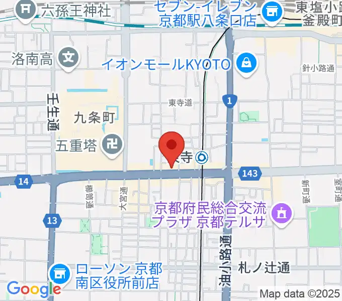 京都みなみ会館の地図