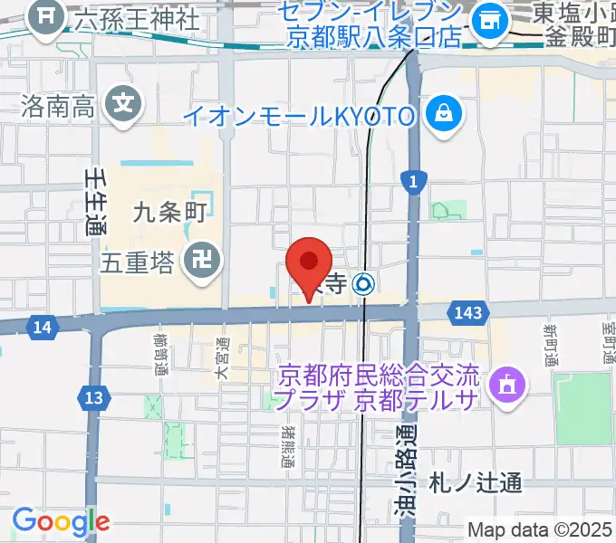 京都みなみ会館の地図
