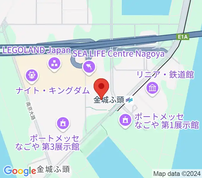 名古屋金城ふ頭アリーナの地図