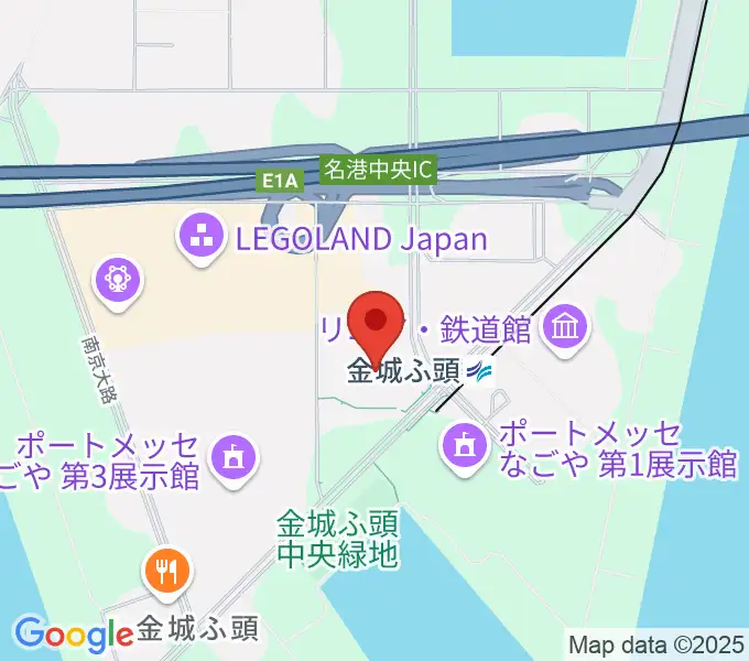 名古屋金城ふ頭アリーナの地図