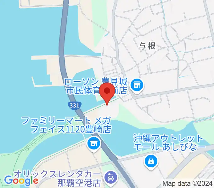 豊見城市民体育館の地図