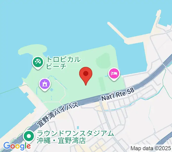 宜野湾市立体育館の地図