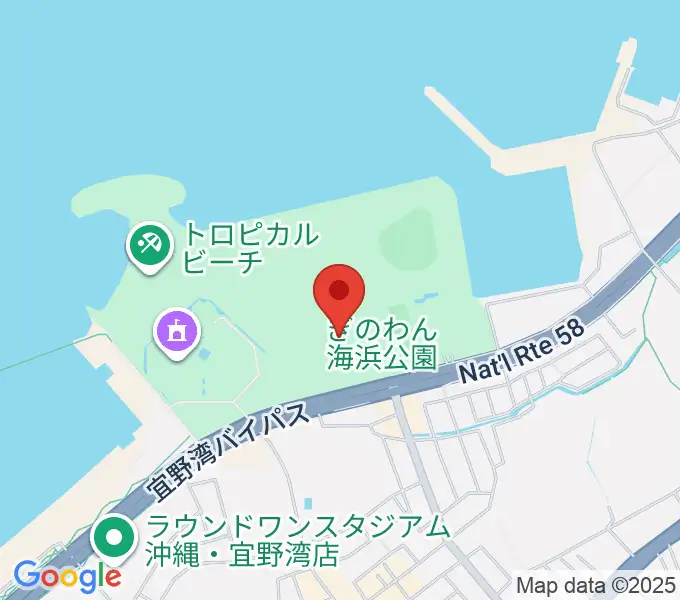 宜野湾市立体育館の地図