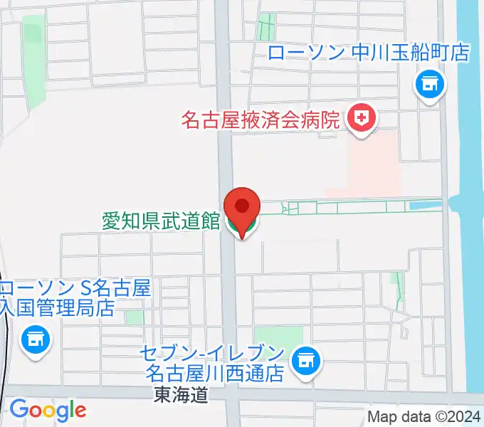 愛知県武道館の地図