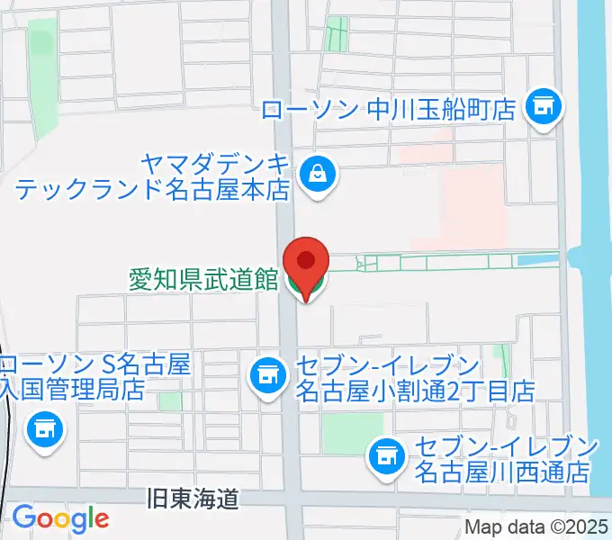 愛知県武道館の地図