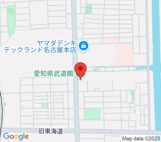 愛知県武道館の地図