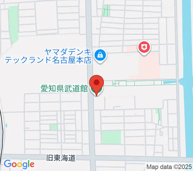 愛知県武道館の地図