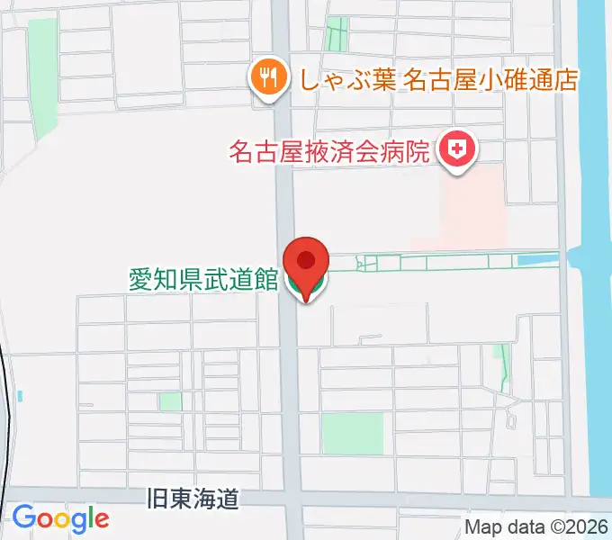 愛知県武道館の地図