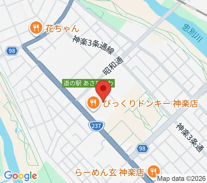 道北アークス大雪アリーナの地図