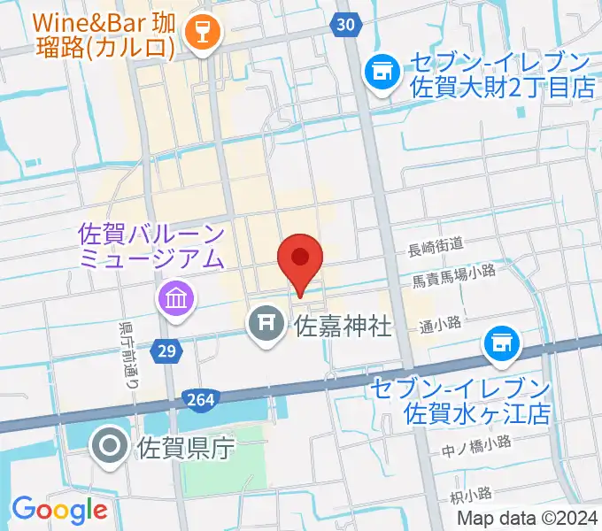 佐賀シアター・シエマの地図