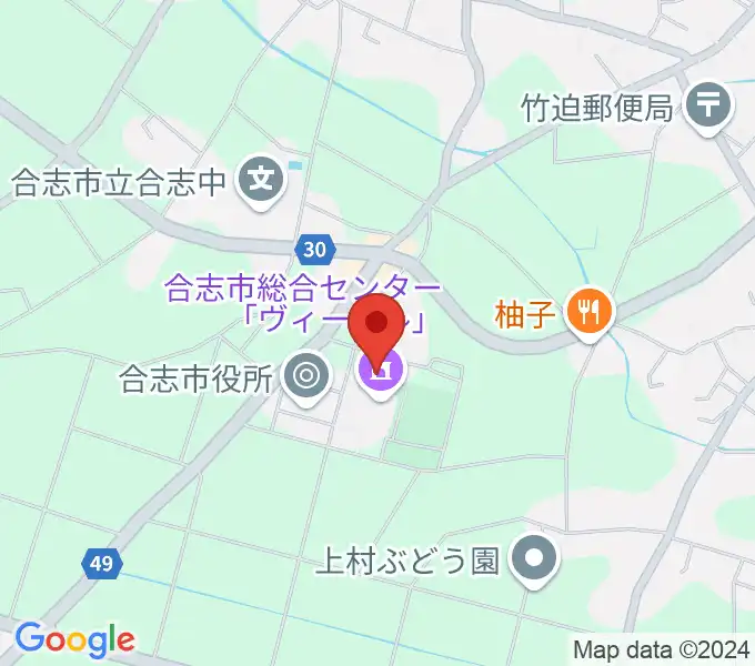 合志市総合体育館の地図