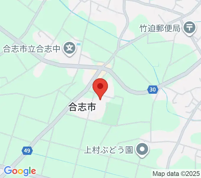 合志市総合体育館の地図