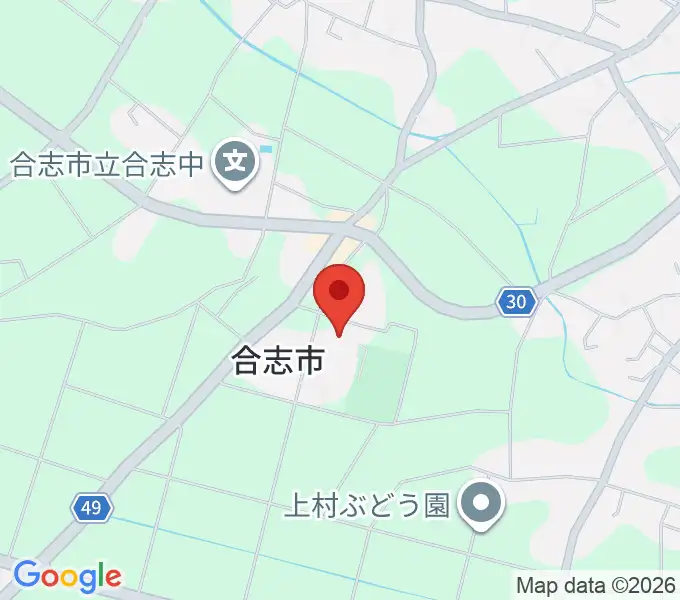 合志市総合体育館の地図