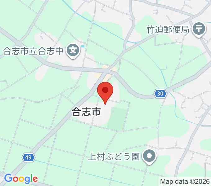 合志市総合体育館の地図